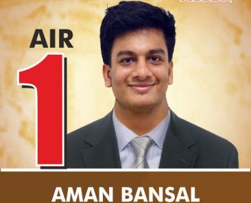 JEE Advanced‬ 2016 All India Topper (AIR-1) Aman Bansal