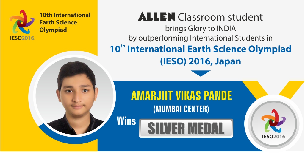 Amarjit Vikas Pande - IESO 2016 Silver Medalist