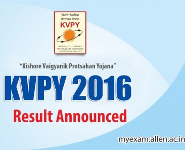 KVPY Result 2016