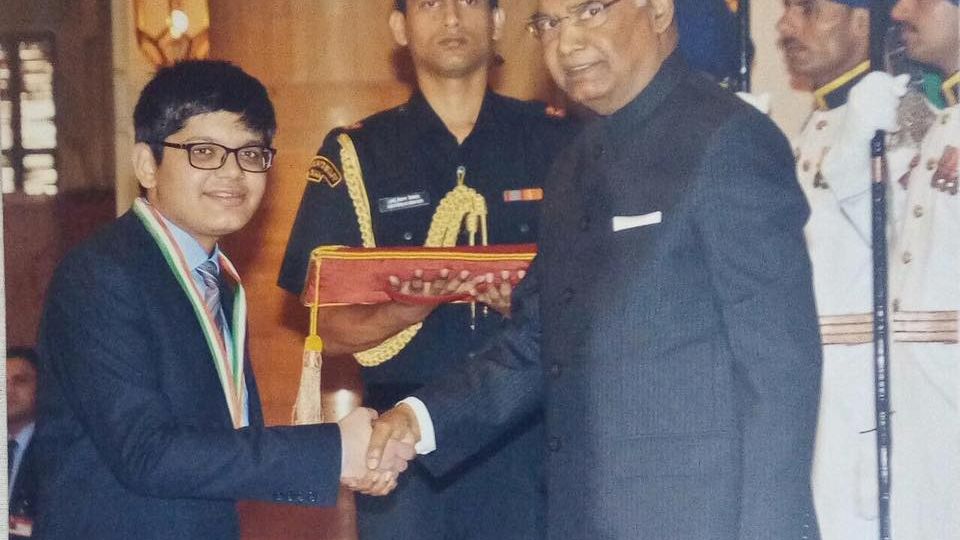 Nishant Abhangi National Child Award Winner 2017 ( Silver Medal )