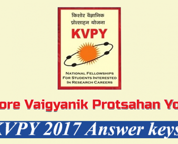 kvpy-2017 Answer Keys