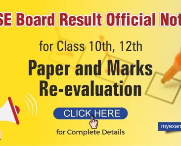 official notice for Revaluation of Class 10th & 12th Examination Marks 2019