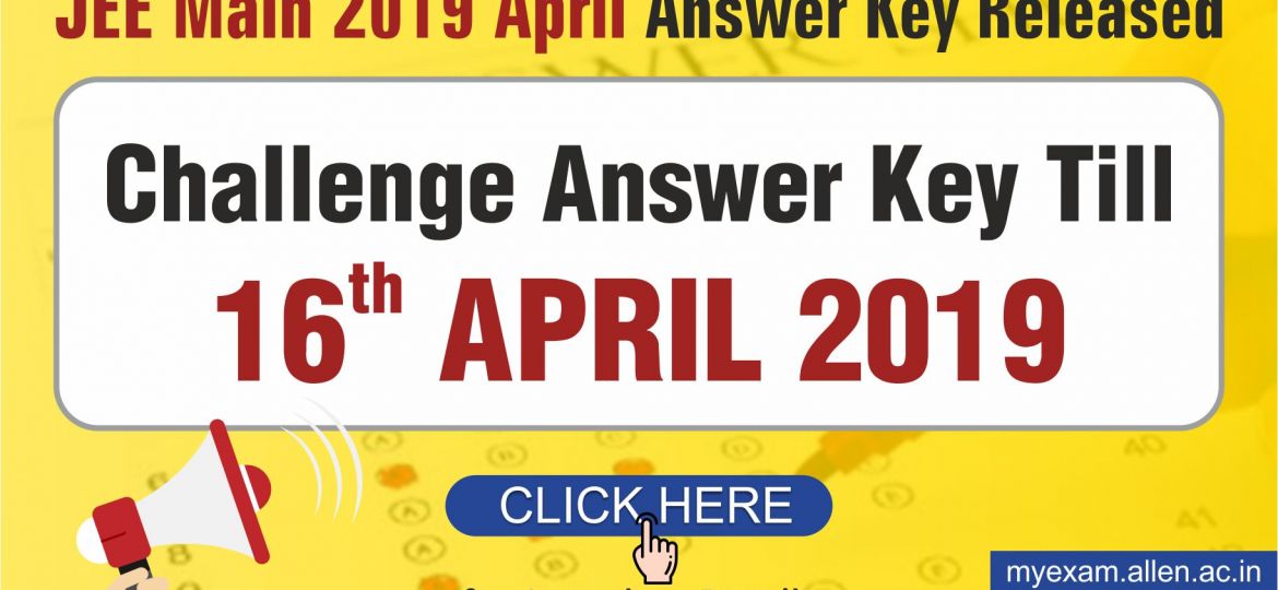 JEE Main Answer Key Challenge Blog Post