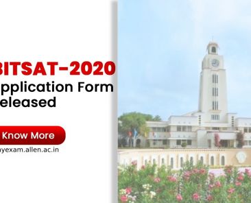 bitsat 2020 application form