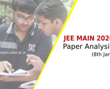 jee main 2020 paper analysis 8th jan