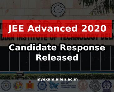jee adv 2020 candidate response