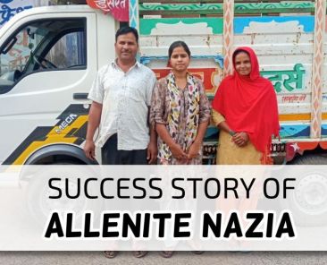 ALLEN NEET 2021 student Nazia with her Parents