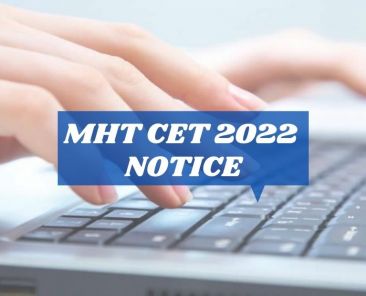 MHT CET 2022 Notice