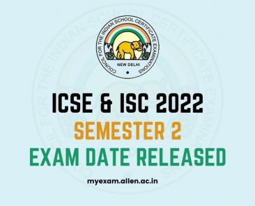Allen ICSE & ISC Semester 2 time table 2022 released