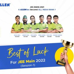 ALLEN Good Luck & Best Wishes to all JEE MAIN Aspirants
