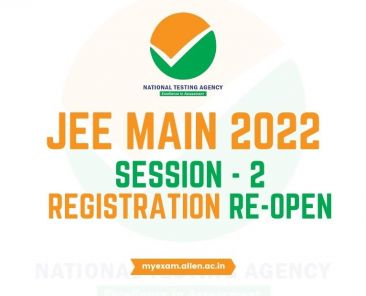 ALLEN - JEE Main 2022 Session-2 Registration Reopen