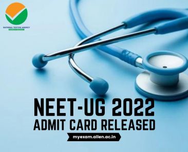 ALLEN - NEET-UG 2022 Admit Card Released