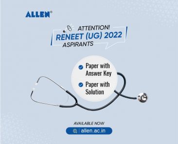 ALLEN - RENEET UG 2022 Paper with Answer Key and Solutions