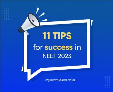 11 Tips for Success in NEET 2023