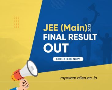 JEE Main 2023 Final Result Out