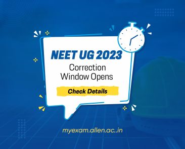 NEET UG 2023 Correction Window