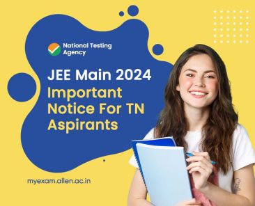 JEE Main 2024- Importance Notice For TN Aspirants