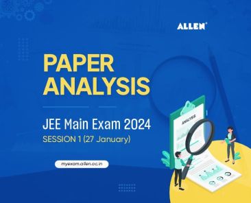 Paper Analysis JEE Main Exam 2024 Session 1 (27 January)