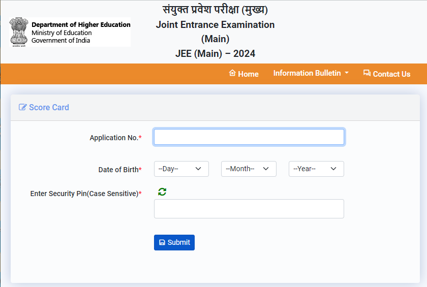 JEE Main 2024 Session 1 Scores