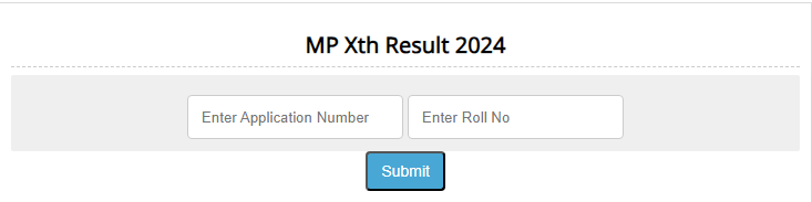 MP Board 2024 Class 10th Result
