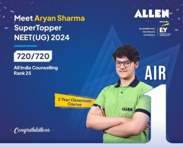 ALLEN Aryan Sharma - NEET UG 2024 Topper