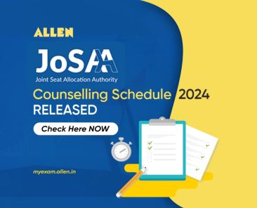 JoSAA Counselling Schedule 2024