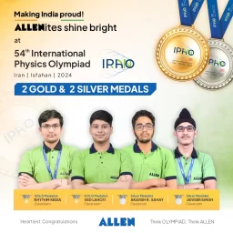 Allen students win 4 out of 5 medals in IPhO 2024