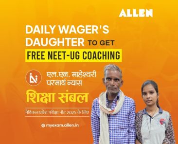 Rajasthan Daily Wager’s Daughter to Get Free NEET Coaching at ALLEN
