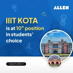 IIIT Kota is at 10th position in students' choice