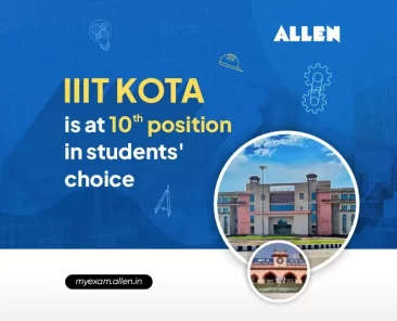 IIIT Kota is at 10th position in students' choice