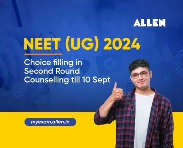 NEET UG 2024--Choice filling in Second Round Counselling till 10 Sept