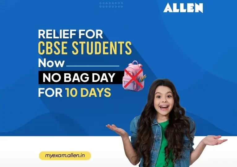 Relief for CBSE students--Now No bag day for 10 days