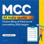 MCC All India Quota--Choice filling of Third Round Counselling 2024 begins