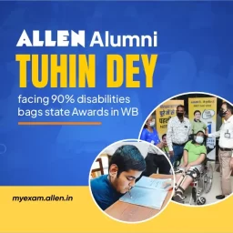 ALLEN Alumni facing 90% Disability Bags West Bengal State Award 2024