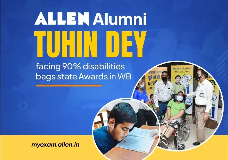 ALLEN Alumni facing 90% Disability Bags West Bengal State Award 2024