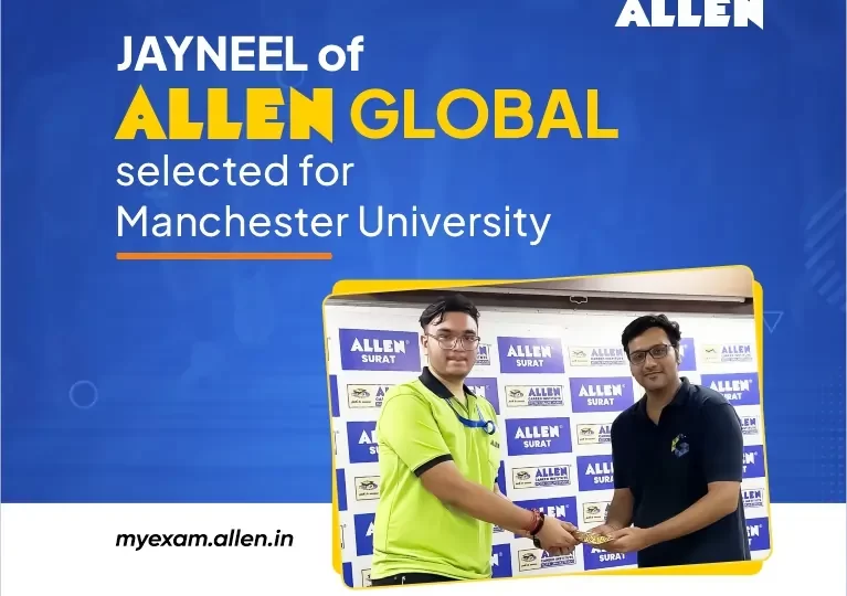 Jayneel of Allen Global selected for Manchester University