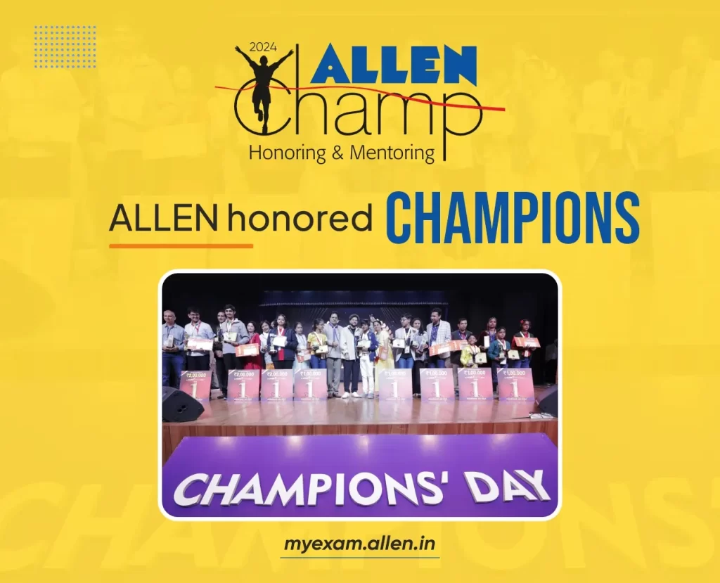 ALLEN CHAMP 2024--ALLEN honored Champion Students