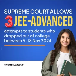 jee advanced attempts policy for college dropouts