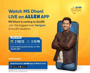 ALLEN Sangam - Meet MS Dhoni Live