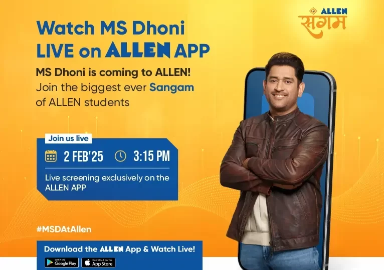 ALLEN Sangam - Meet MS Dhoni Live