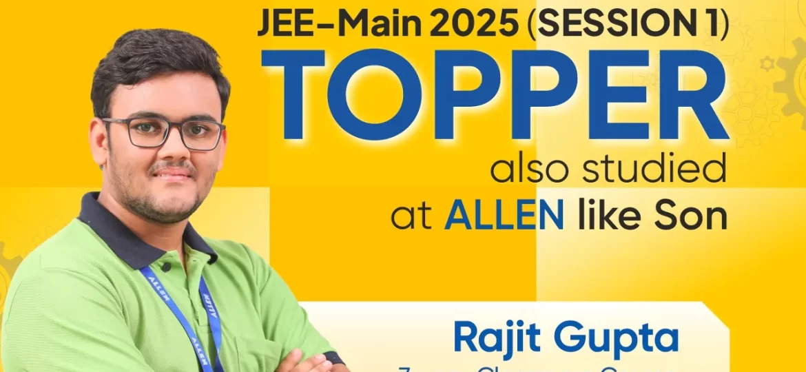 Father of JEE 2025 Topper also studied at ALLEN like Son