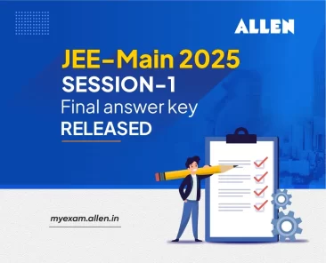 JEE Main 2025 Session 1 Final Answer key Released