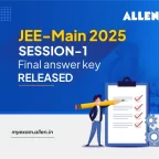 JEE Main 2025 Session 1 Final Answer key Released