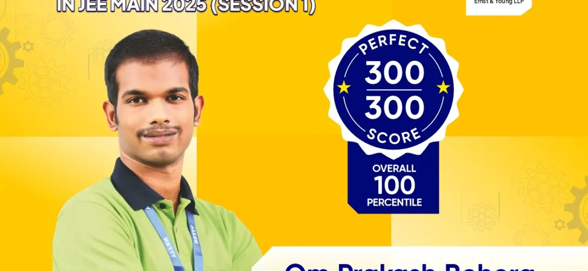 JEE main 2025 topper om prakash behera perfect score success story