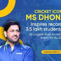 MS Dhoni inspires 3.5 lakh students at ALLEN’s Sangam