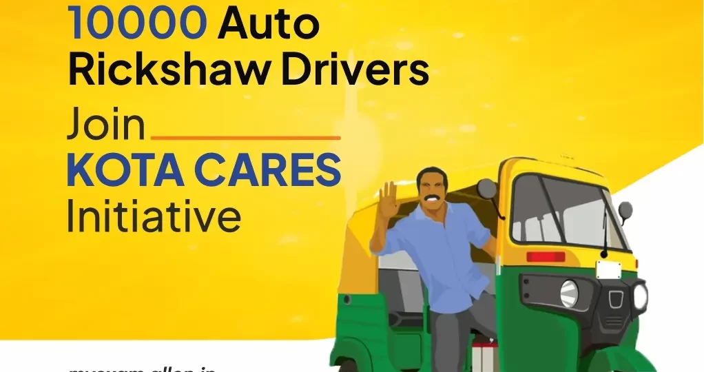 10000 Auto Rickshaw Drivers Join 'Kota Cares' Initiative