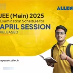 JEE Main 2025-Examination Schedule for April Session Released