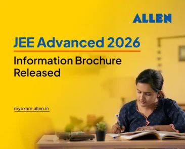 JEE Advanced 2026 Information Brochure Released