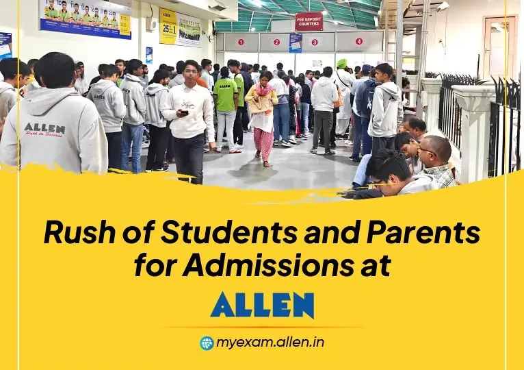 Rush of students and parents for Allen admissions