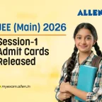JEE Main 2026 Session 1 Admit Cards Released